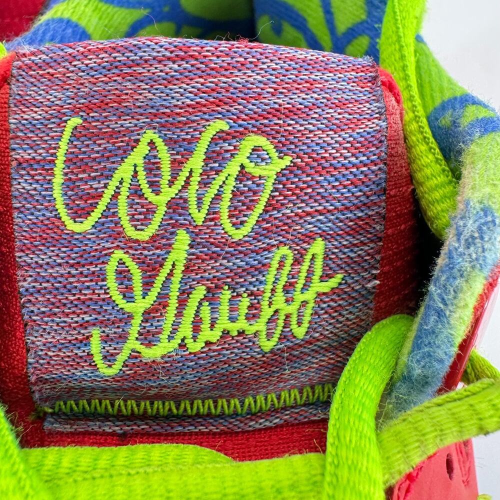 New Balance Coco CG1 DigiCoco Men 8.5 Energy Red Bright Lapis Green Lace Up Logo - Picture 8 of 13